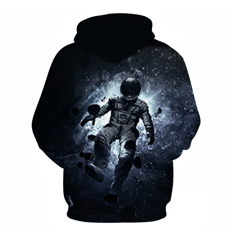 Космос астронавт 3D толстовки мужские женские толстовки SpaceX космический корабль Мужская толстовка пальто Забавный Хип Хоп StarmanX пуловер с капюшоном