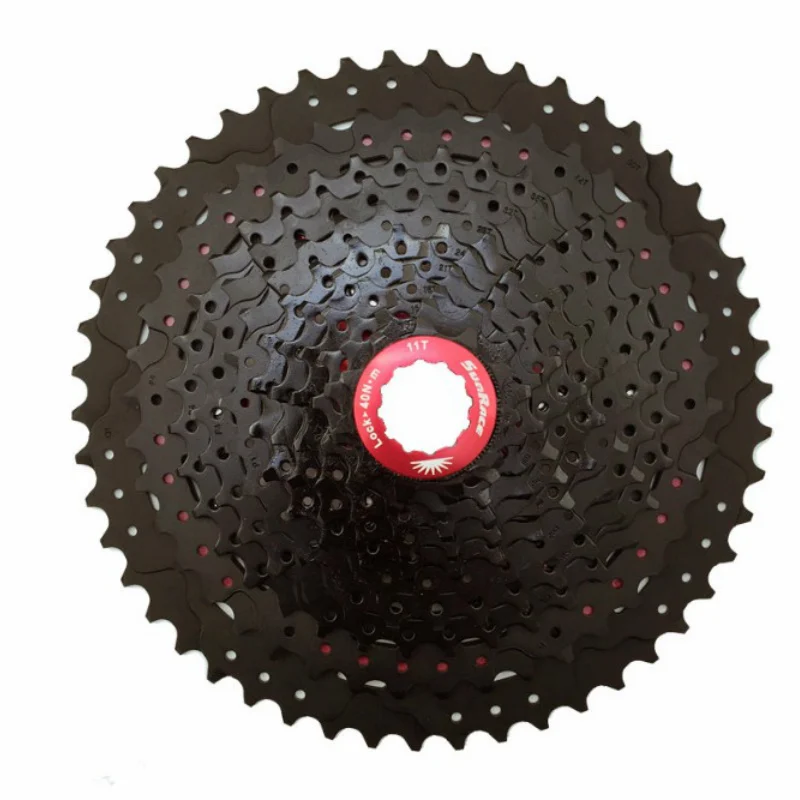 Sunracing MX80 50t MTB кассета 11 скоростей 11-50T супер широкий диапазон рулевой велосипед горный велосипед большие кассеты звездочки - Цвет: black red