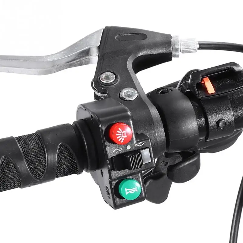 Cheap Ebike 3 in 1 Light Horn Turn Switch Button Electric Bicycle Head Light Bell Switch for Mountain Bike E-Bike Electric Scooter 3