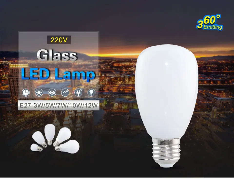 E27 Led Bulb Lampades led Light (1)