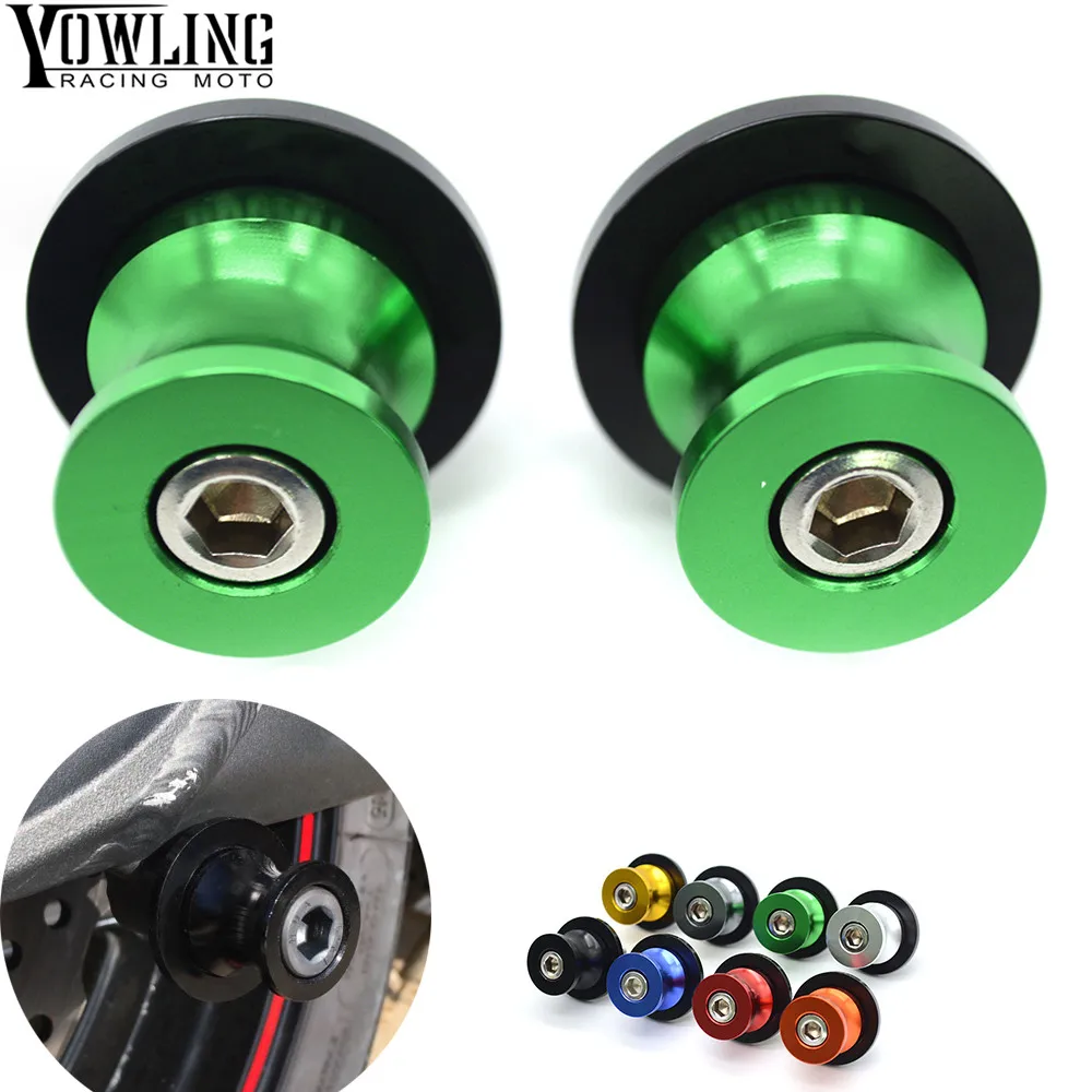 

Motorcycle M10 M6 M8 screws Swingarm Spools slider for Kawasaki VULCAN S 650 cc Tourer ZZR600 W800 ZZR ZX10R ZX7R ZXR 400 H2 636