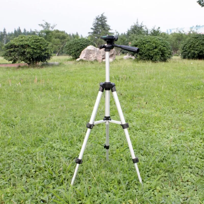 

Univresal Aluminum Tripod Stand Mount Holder With Built-in Bubble Level For Digital Camera Fishing Lamp Light Outdoor 5kg Load