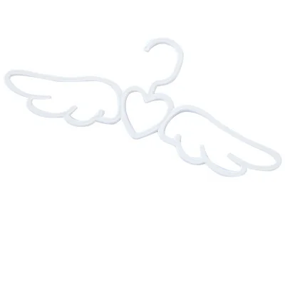 В форме крыльев Ангела бесследная Нескользящая Вешалка шкаф Органайзер для дома отель одежда вешалки шарф галстук крюк K1051 B - Цвет: 5Pcs White