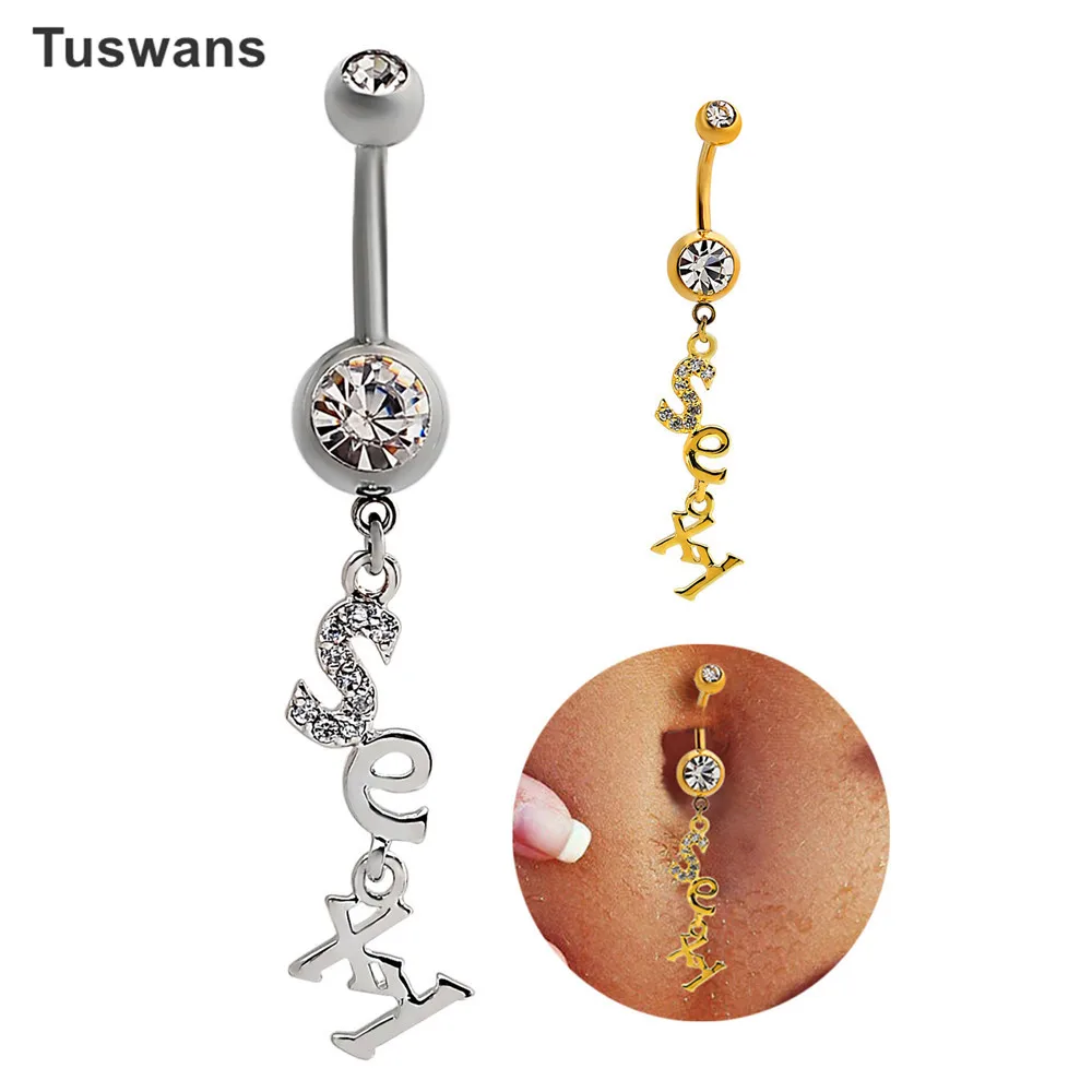 Buy High Quality Surgical Steel Navel Piercing "Sexy