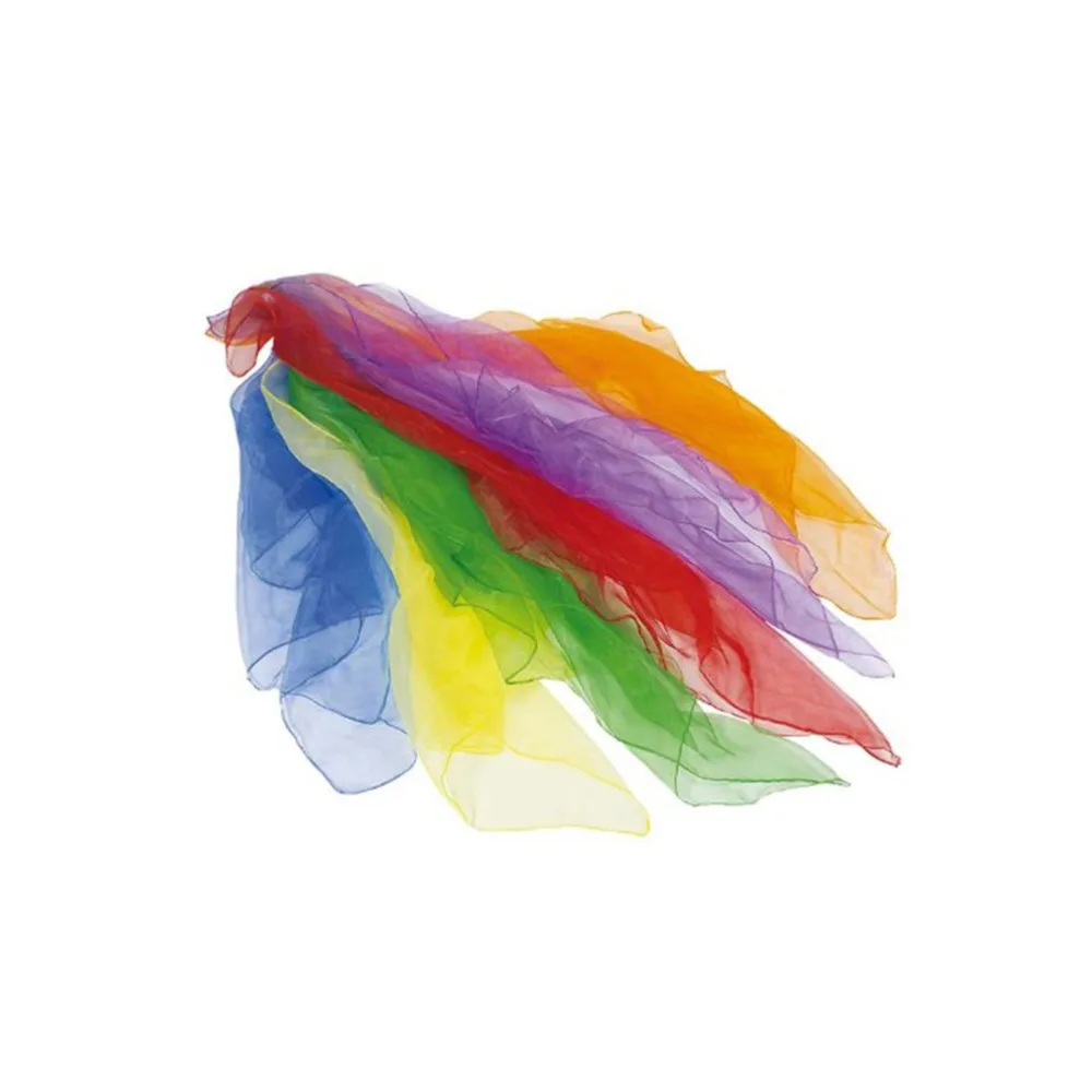 6 цветов подшиты квадратные жонглирующие танцевальные Марлевые Шарфы Desigual шарфы 70*70 см квадратный шарф полиэфирный набивной шарф-платок для женщин