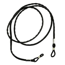 PU Leahter Black Spectacles Eyeglasses Chain Neck Cord Black for Sport Safety Neck Glasses Sunglasses