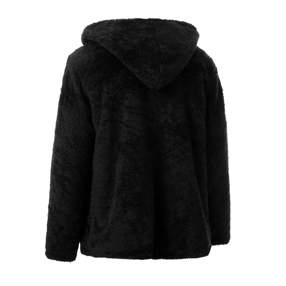 Hirigin, Мужское пальто, Осень-зима, повседневное, свободное, двухстороннее, плюшевое, с капюшоном, пушистый флис, меховая куртка, толстовки, пальто, верхняя одежда, Прямая поставка