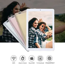 Fingerprint Recognition 10.2 inch Tablet 4G LTE Octa Core 4GB+64GB Android 7.0 Tablet PC 1920*1280 Wifi GPS Tablets  10 10.1  