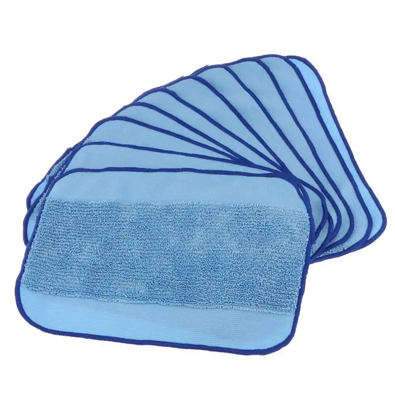 

10 pcs Microfiber Mop Pad Vacuums Wet Mopping Cloth Rag for Robot Floor Sweeper 308t/380/321/320/4200/5200C/5200/4205