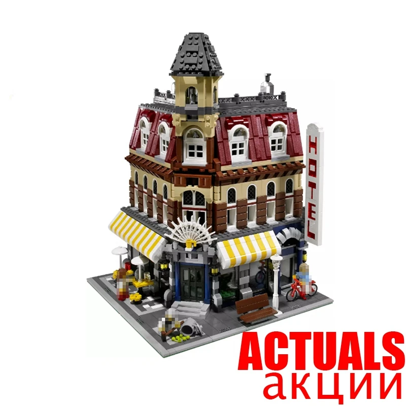 

2017 New LELE 30012 2133Pcs Creators Cafe Corner Model Building Kits Blocks Bricks Children Toys Compatible 10182