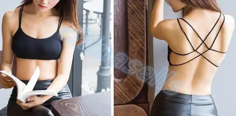 Cueca de Fitness Esportes ao ar Mulheres Sutiã Yoga Top Livre Ginásio Corrida Bra Colete Menina Sexy Cut-out Strap Tops Praia 100 Pcs