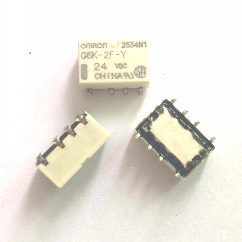 10 шт. SMD G6K-2F-Y Сигнальное реле 8PIN для Omron реле постоянного тока 5 В, 12 В, 24 В постоянного тока, G6K-2F-Y 5VDC G6K-2F-Y 12VDC G6K-2F-Y 24VDC