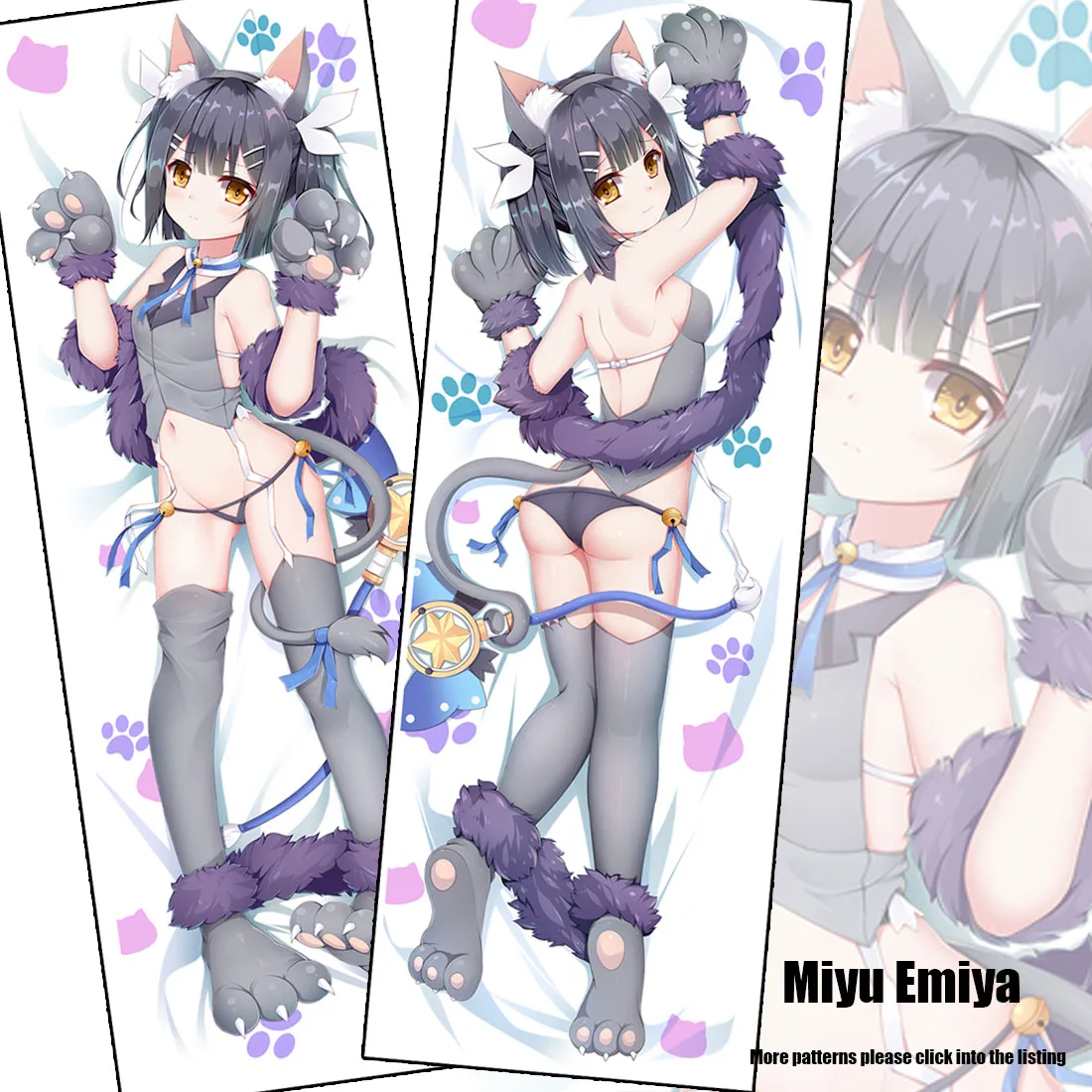 

Fate Stay Night Miyu Emiya Neko Cute Anime Dakimakura Pillow Case Cover Hugging Body