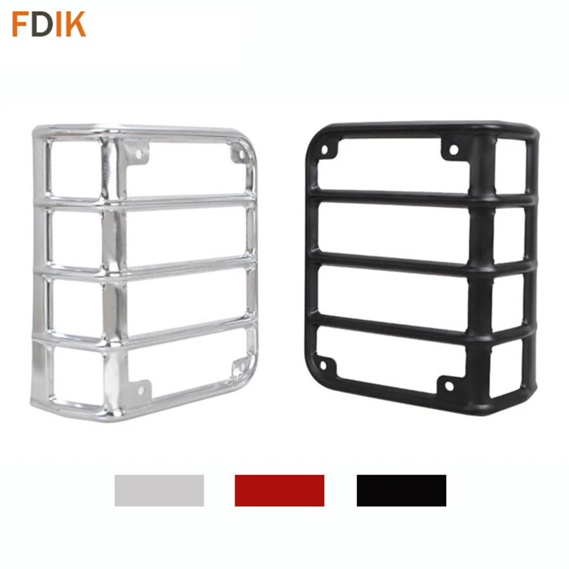 

Upgraded Metal Rear Light Lamp Cover Protector Taillamp Taillight Guard for Jeep Wrangler Jk Unlimited 2007-2015 2016 2017 2018