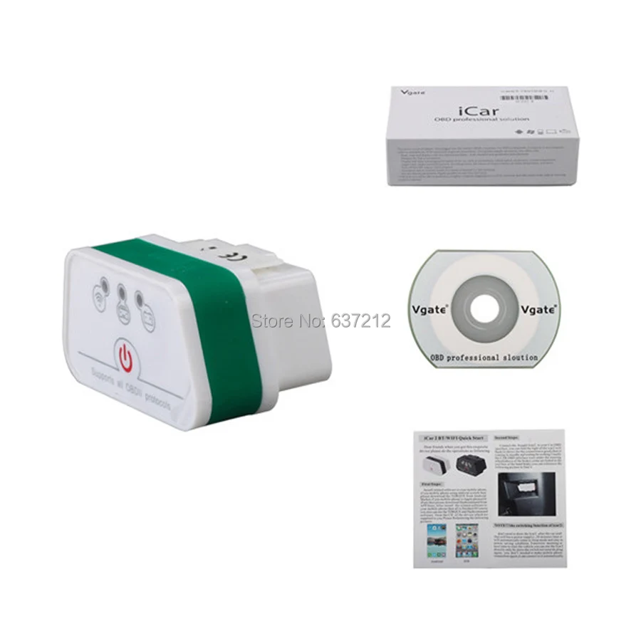 Беспроводной диагностический инструмент Wifi OBD2 SAE J1850 PWM VPW Scan Icar 2 Vgate Icar2