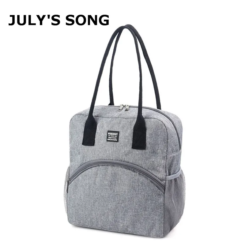 Bolsa de Almoço Engrossar à Prova Julysong Canção Grande Capacidade Cation Piquenique Portátil Levar Comida Térmica Lancheira Bolsa Refrigerador Dwaterproof Água Almoço s