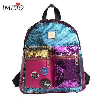 

Mochila Fashion Backpack Women Sequin Bags For Women Schoolbag Girl School Bags Backpack Mochila Mujer Torebki Damskie