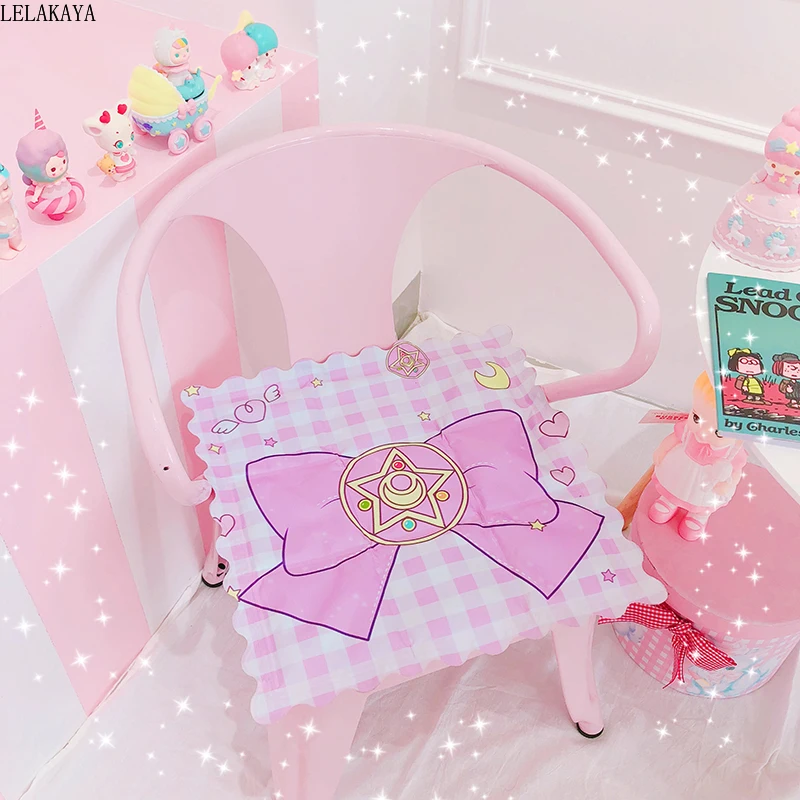 

Cute Japan Unicorn Sailor Moon Action Figure Cartoon Summer Ice Silk Cooling Cushion Breathable Keep Cool For Car Home Seat Pad