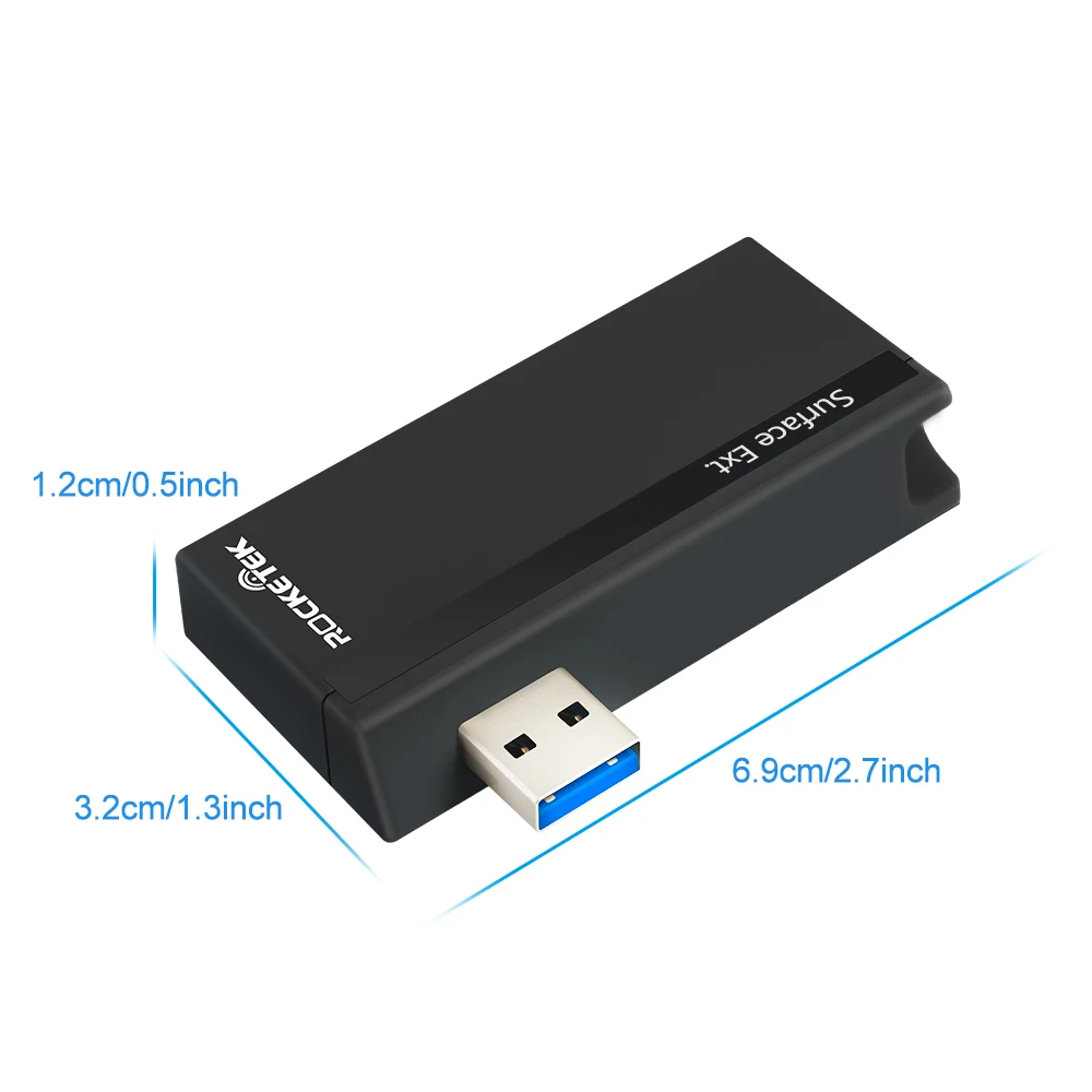 Rocketek USB 3,0 мульти концентратор usb 5 в 1 устройство чтения карт памяти Адаптер для SD/TF micro SD Microfoft Surface Pro 3/4/5/6 для портативного компьютера