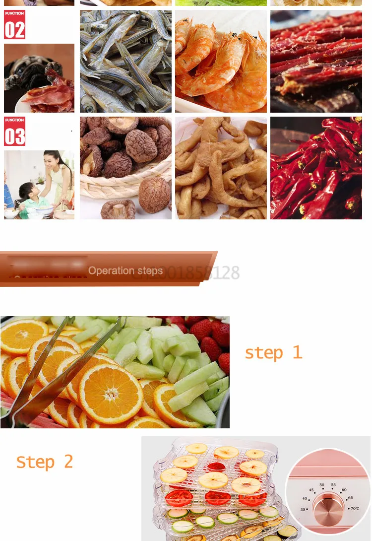 Безопасная энергосберегающая электрическая сушилка для фруктов, домашняя сушилка для фруктов, овощей, машина для сушки мяса, 5 слоев, инструмент для сушки домашних животных
