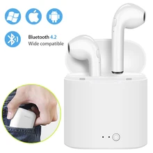 i7s TWS Mini Wireless Bluetooth Earphone Stereo Earbud Headset Headphone With Charging Box Mic