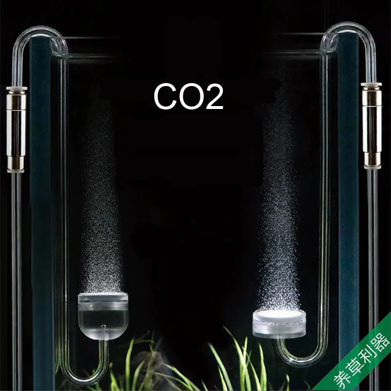 CO2 распылитель на крючке, мини нано распылитель, акриловый пластик, супер тонкий счетчик пузырей, водяное растение для аквариума, аквариума