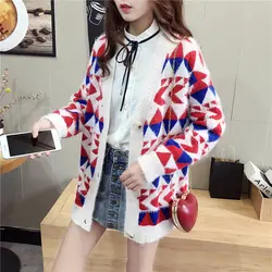 Новые модные женские кимоно Candigan Argyle Button moher мягкие теплые женские candigan 2019 обычная, высокая, на выход Женское пальто