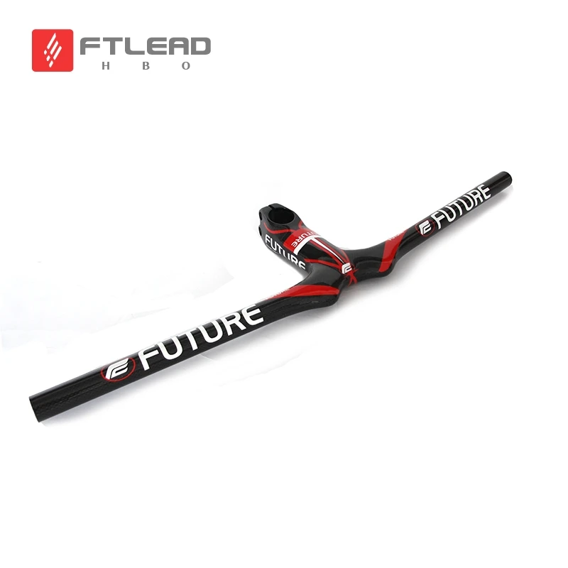 

future Mountain bike  full carbon fibre handlebar carbon bicycle handlebar and Stem integratived 600-720x90-120mm MTB bike part