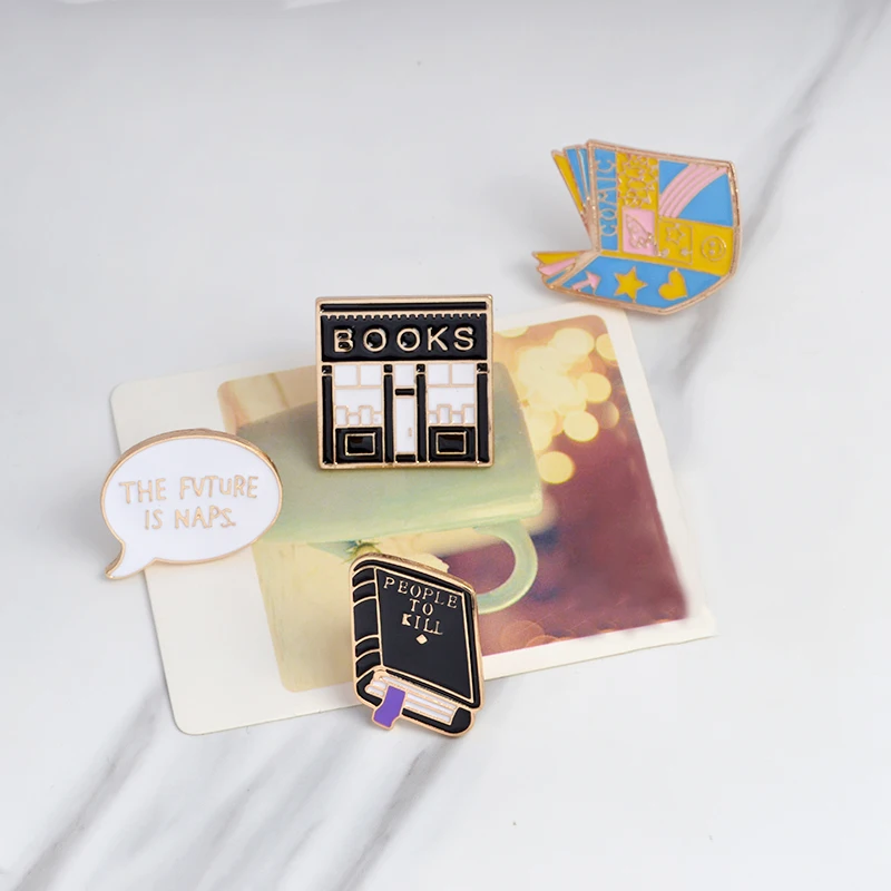 Enamel-Dark-Evil-Book-Brooch-set-Pin-s-metal-White-Black-Letter-Bookstore-BTS-badge-Jacket(4)