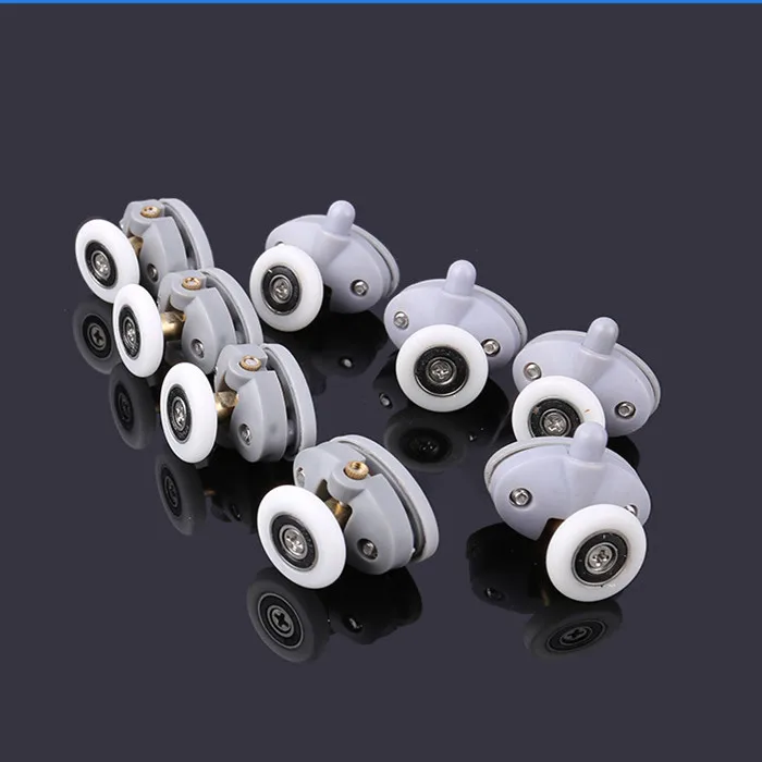 

8 x Butterfly Single Shower Door Rollers/Runners/Wheels/Pulleys 23mm /25mmwheel 4Top and 4 Bottom shower room pulley