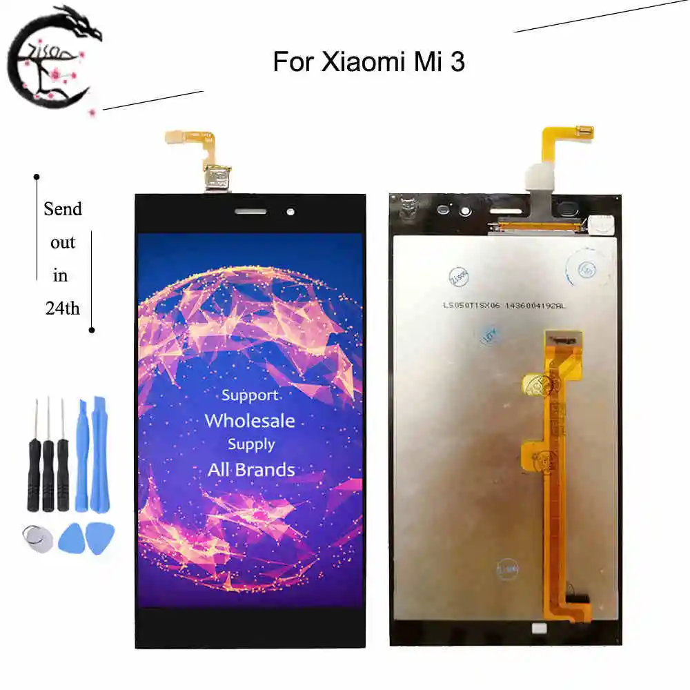

LCD With Frame For Xiaomi Mi 3 Full LCD Display Screen Touch Panel Digitizer Assembly LCD For Xiaomi 3 Mi3 Display AAA Quality