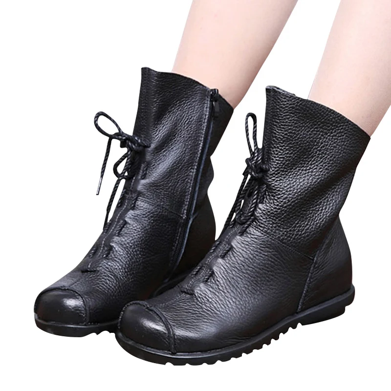MCCKLE-2017-Women-Fashion-Vintage-Genuine-Leather-Shoes-Female-Spring-Autumn-Platform-Ankle-Boots-Woman-Lace (2)