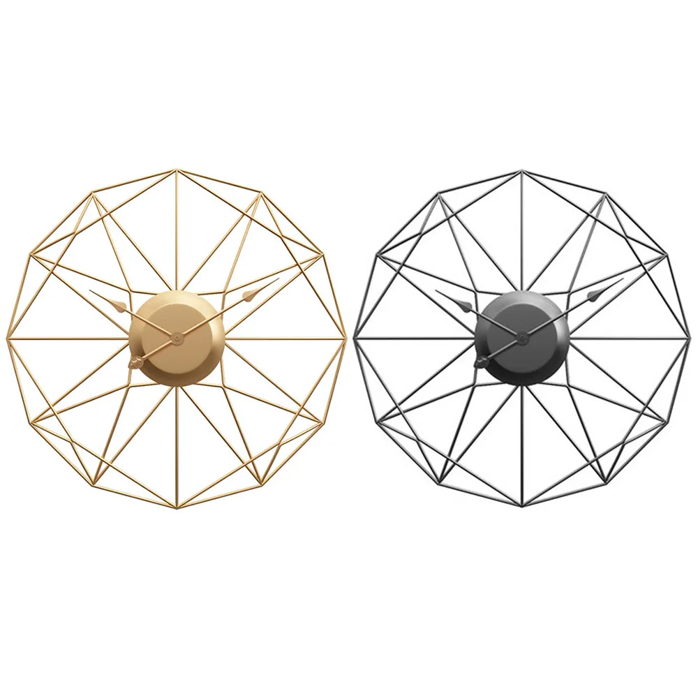 Reloj nórdico único de hierro para colgar en la pared reloj silencioso moderno relojes grandes para sala de estar estilo mediterráneo decoración del hogar Reloj nórdico único de hierro para colgar en la pared reloj silencioso moderno relojes grandes para sala de estar estilo mediterráneo decoración del hogar
