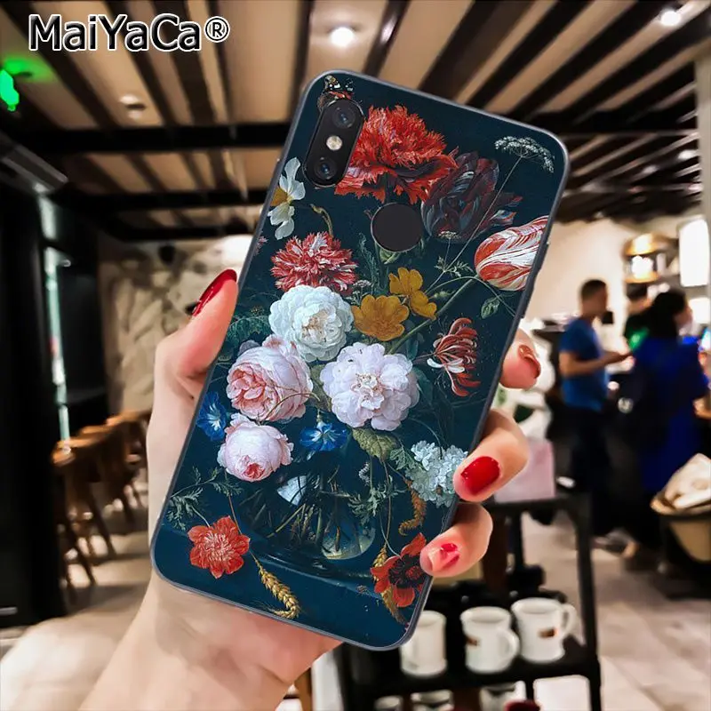 Classic painting flower Butterfly In a Vase aesthetic Art