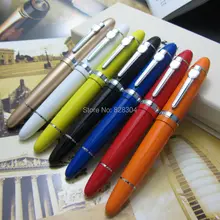 7 Colors Roller Ball Pen Jinhao 159 Black Silver Clip Live Large and heavy metal gift pen Taipan office luxury jinhao roller ball pen hollow steel golden dragon and phoenix married couple gift