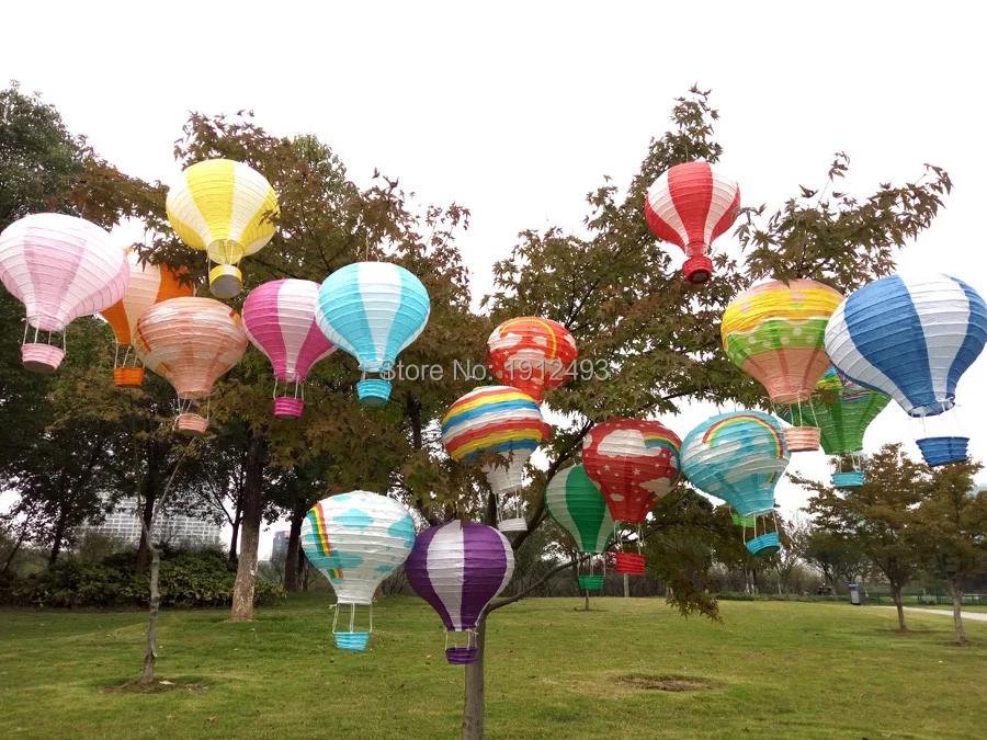 Multicolor Hot Air Balloon Paper Lantern Wishing Lanterns (14).jpg