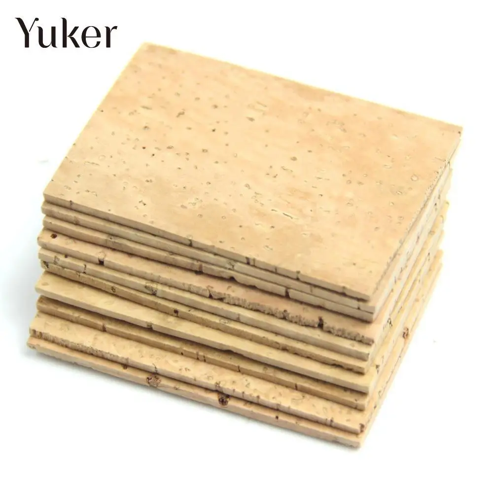 

Yuker 10pcs 2mm Soprano Sax Saxophone Joint Neck Cork Sheet Natural Kit Alto Tenor flute Clarinet Natural Neck Tenor Accessories