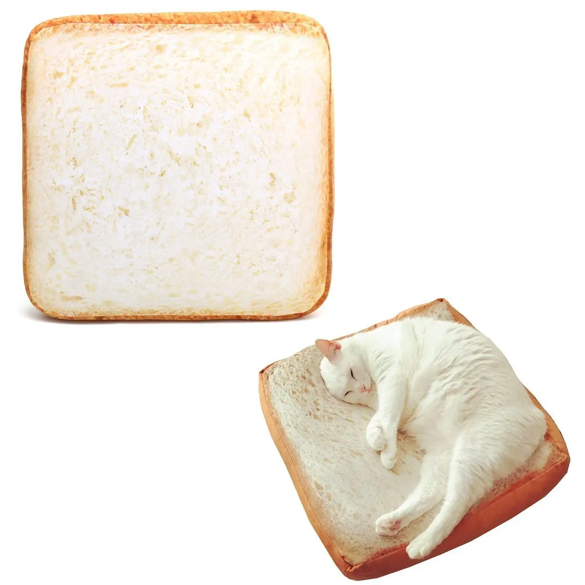 SanSiDo Cat Bed Pet Bed Cat Mat Creative Toast Bread Foam Cushion for