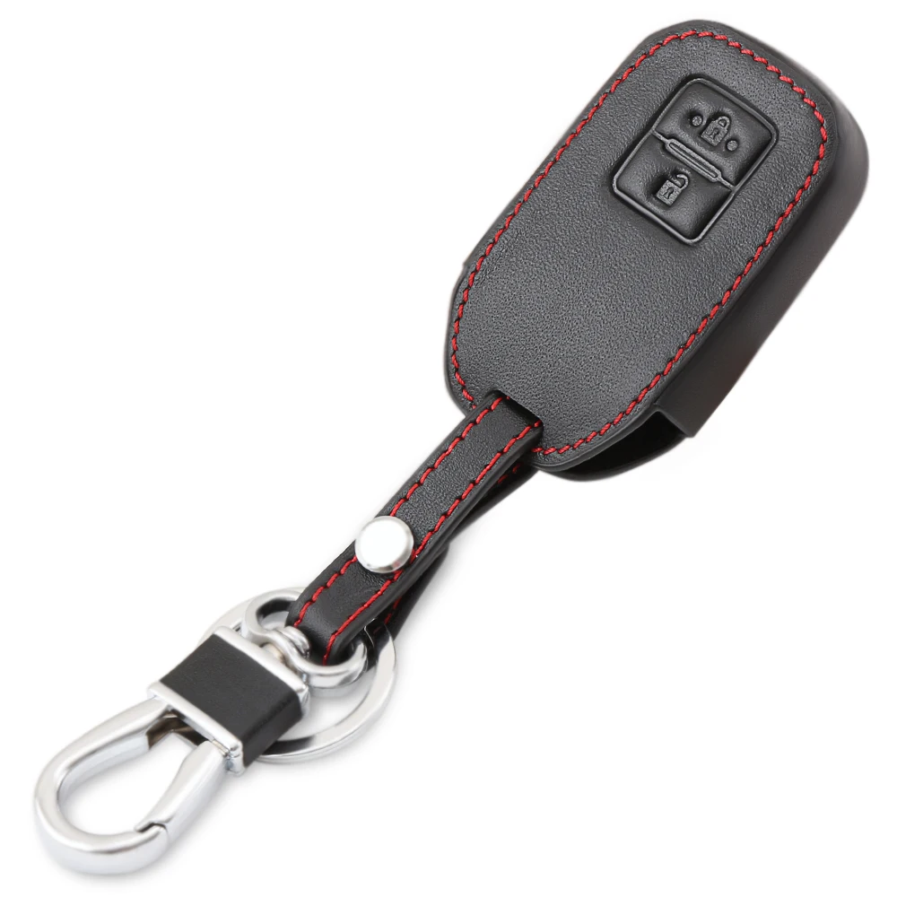 

Car Key Case Cover Key Shell Fob Key Protect Bag Leather 2 Buttons Car-styling For Suzuki Swift 2017 2018 Auto Accessories