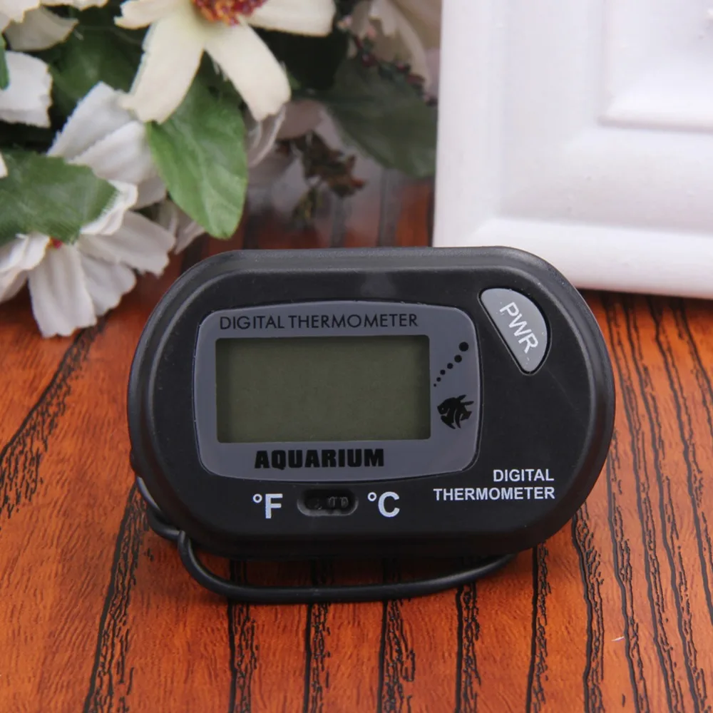 

LCD Digital Fish Tank Aquarium Thermometer Wired Electronic Temperature temp Gauge Meter Measuring Tools