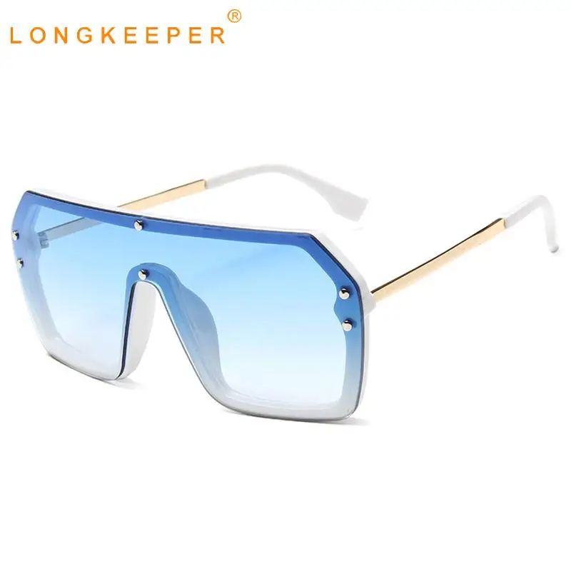 

Long Keeper Retro Oversized Sunglasses Women Big Frame Gradient Shades Sun Glasses Men Luxury Shades Eyewear Oculos UV400
