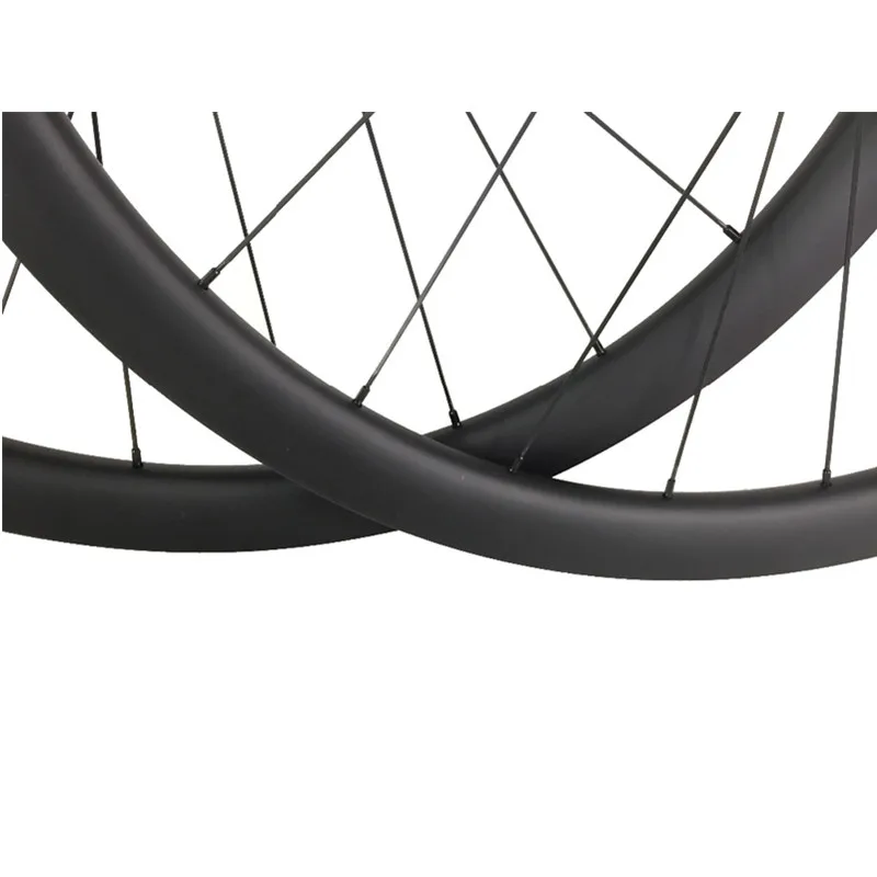 Perfect wheelset 700c 50mm clincher 23mm width 411 412 100x15 142x12mm racing bike carbon wheels 1470g 24 28H disc wheel 5