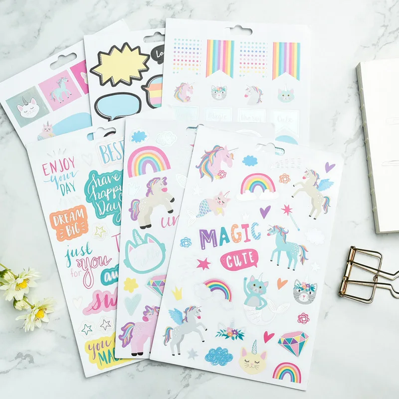 

ZFPARTY Enjoy your day Self- adhesive Paper Stickers for Scrapbooking DIY Projects/Photo Album/Card Making Crafts
