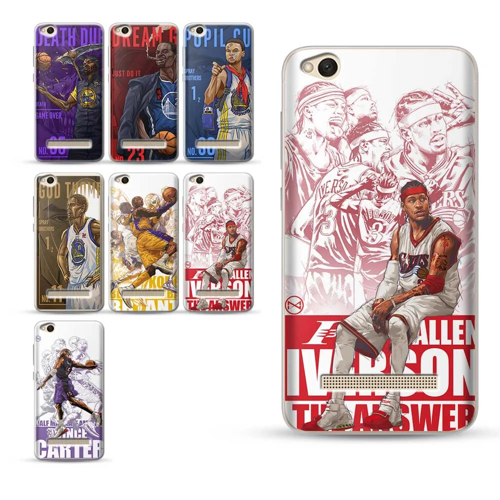 

Basketball Star Case for Coque XiaoMi Redmi 4X case for Redmi 4 Pro 4X Note 4 4X 5 5A New Arrivals for Xiaomi Mi A1 Case Mi 8 6