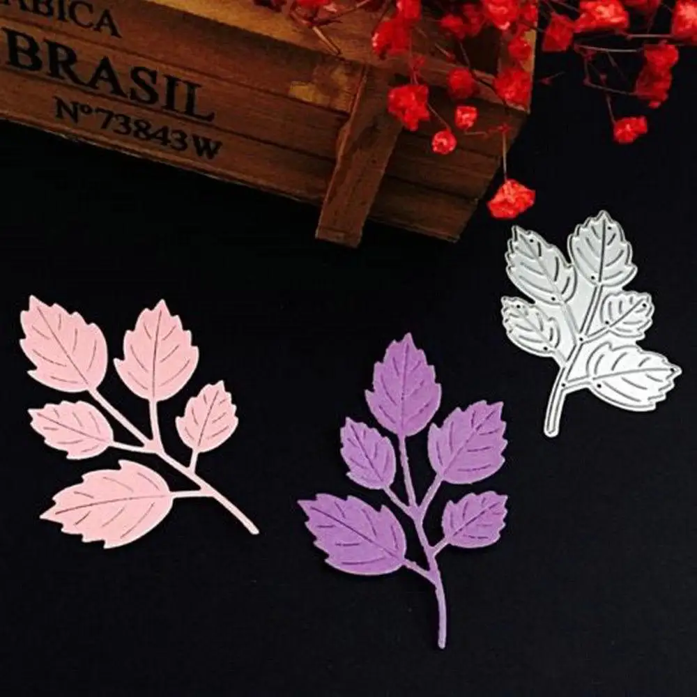 

Metal Leaf Cutting Dies Stencils Scrapbook Album Embossing DIY Card Paper Photo Decoretion Christmas Embossing