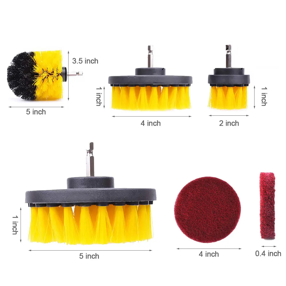 Автомобильная электрическая щетка для дрели, электрический инструмент для чистки, щетка для дрели, скраб, колодки, стиральная машина, автомойка, инструмент для обслуживания, аксессуары