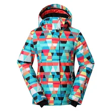 Новинка, GSOUSNOW, женские зимние термо водонепроницаемые лыжные куртки, спортивные уличные женские пальто, для пеших прогулок, катания на лыжах, сноуборде, кемпинга, куртки