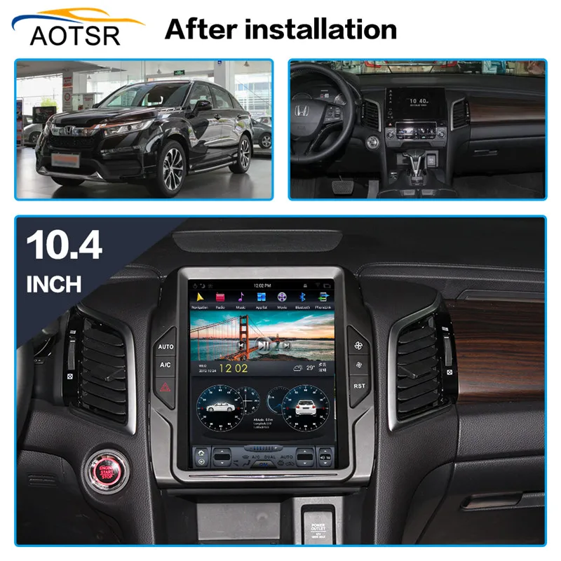 Best Tesla Style BIG Screen Android 7.1 car gps navigation head unit For HONDA AVANCIER 2017 2018 car radio stereo free map BT no dvd 3