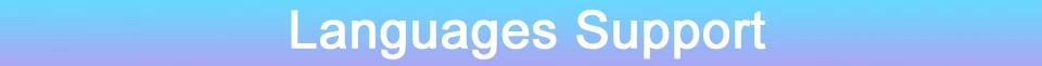 3  languages support