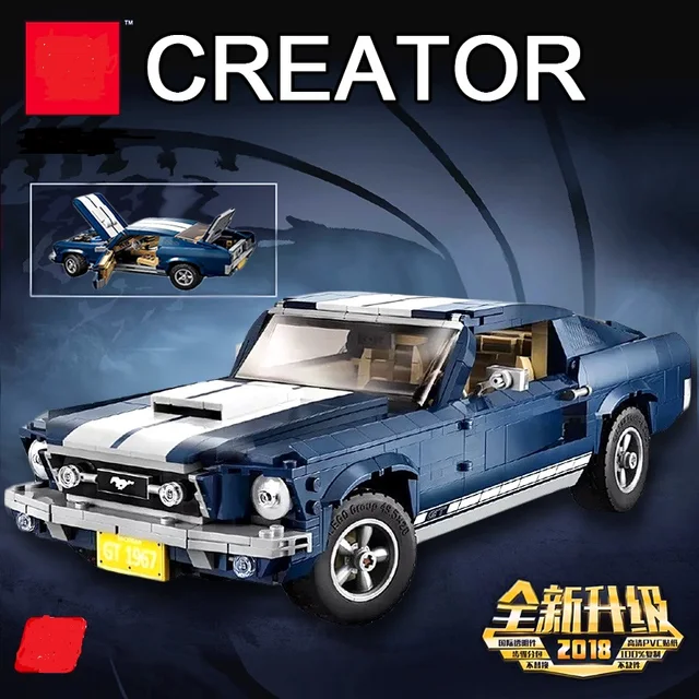 NEW 1648PCS Creator Expert Ford Mustang 1967 Model Building Blocks Bricks Toys Gifts Compatible LegoINGlys 10265 3